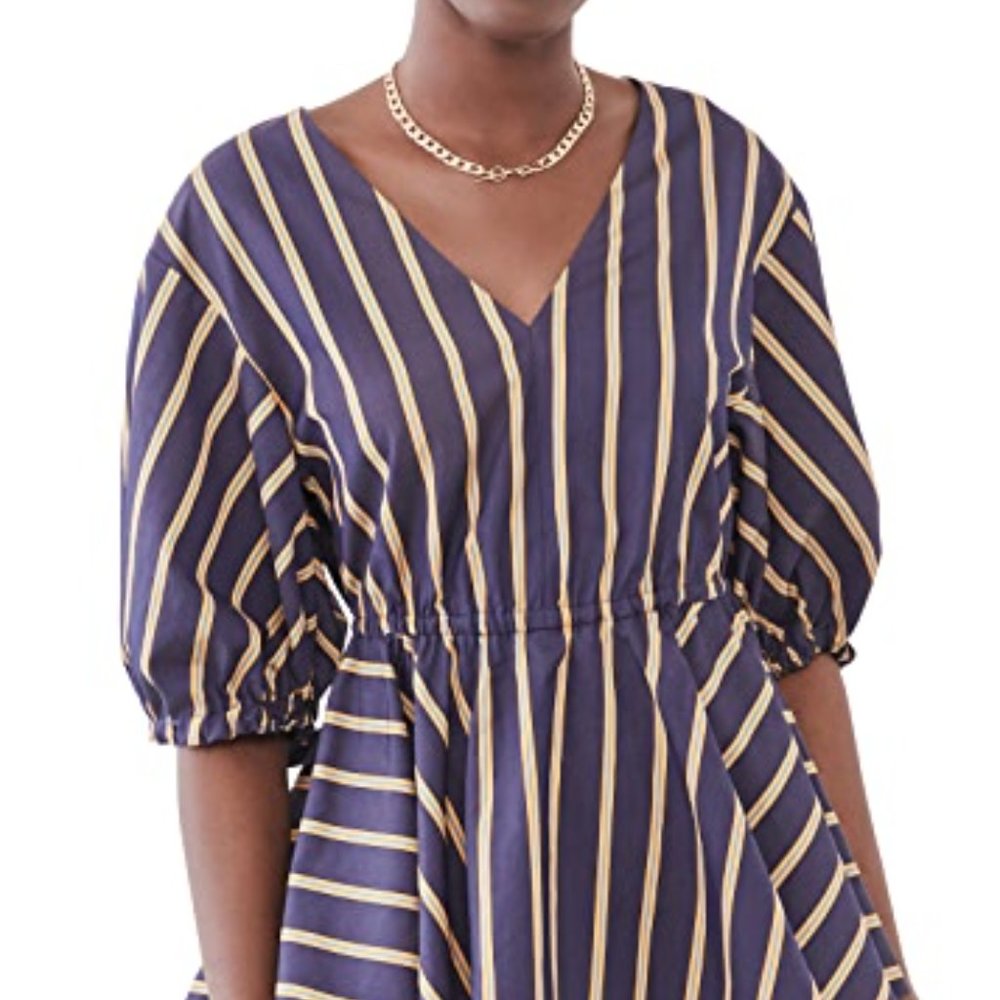 Jason Wu Balloon Sleeve V Neck Top